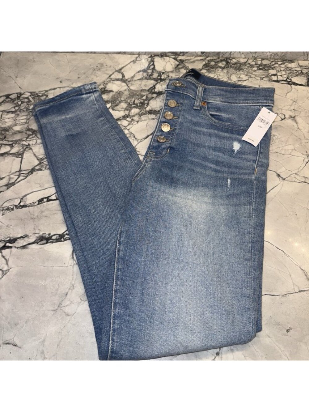 Gap Women’s Size 4/27R Button Fly High Rise Legging Jeans NEW